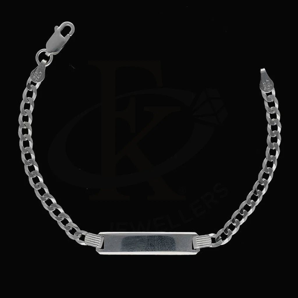 Sterling Silver 925 Mens Curb Bracelet - Fkjbrlsl2894 Bracelets