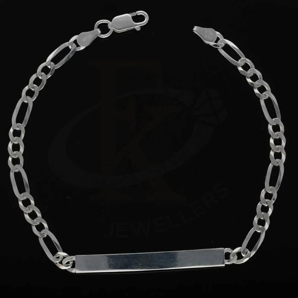 Sterling Silver 925 Mens Figaro Bracelet - Fkjbrlsl2869 Bracelets