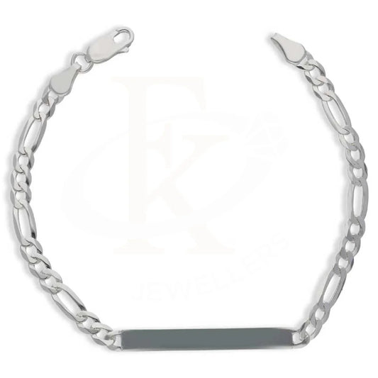 Sterling Silver 925 Mens Figaro Bracelet - Fkjbrlsl2877 Bracelets