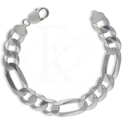 Sterling Silver 925 Mens Figaro Bracelet - Fkjbrlsl2895 Bracelets