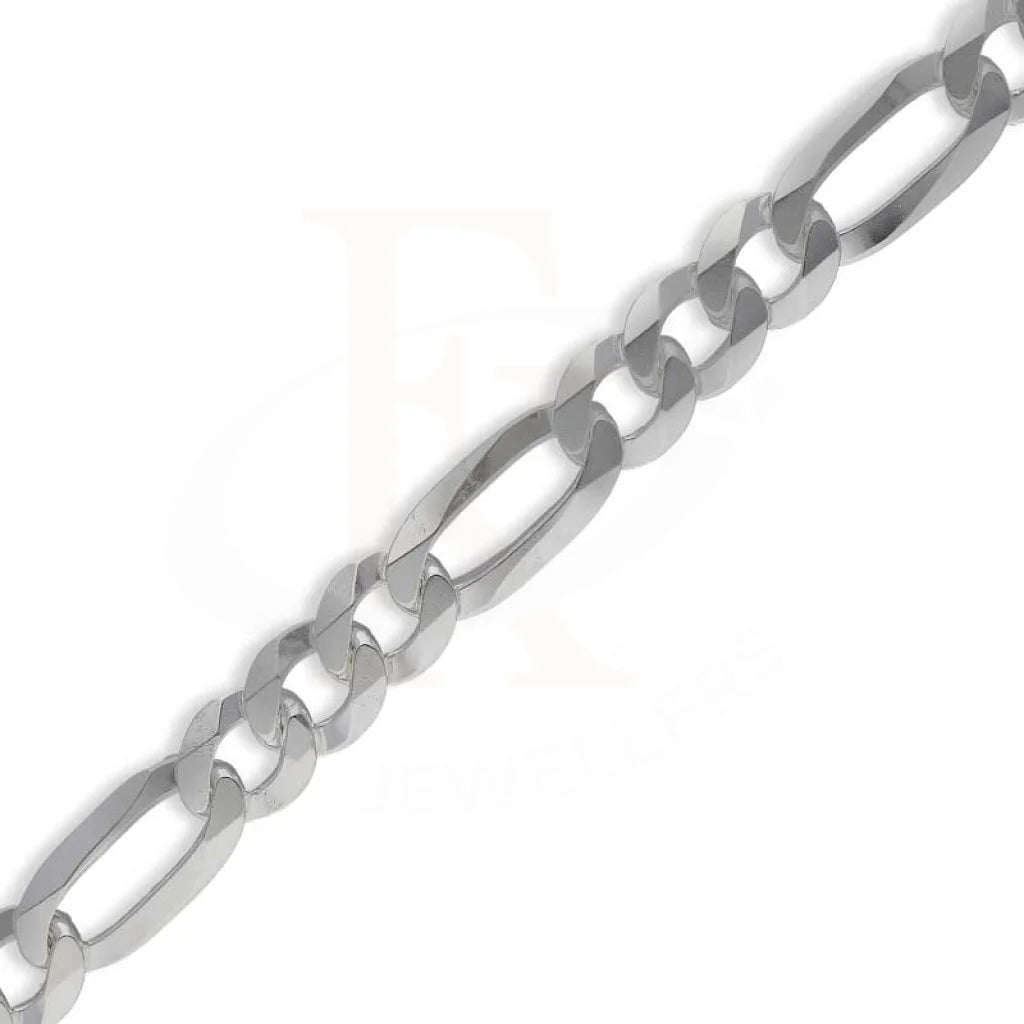 Sterling Silver 925 Mens Figaro Bracelet - Fkjbrlsl2895 Bracelets