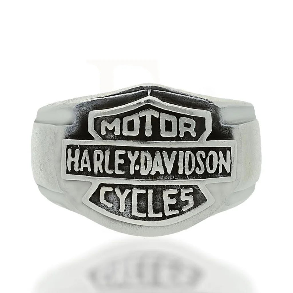 Men's Harley-Davidson Motorcycle® Comfort Fit Wedding Band Sterling Silver  Available in Sizes 9-15 HDR0216