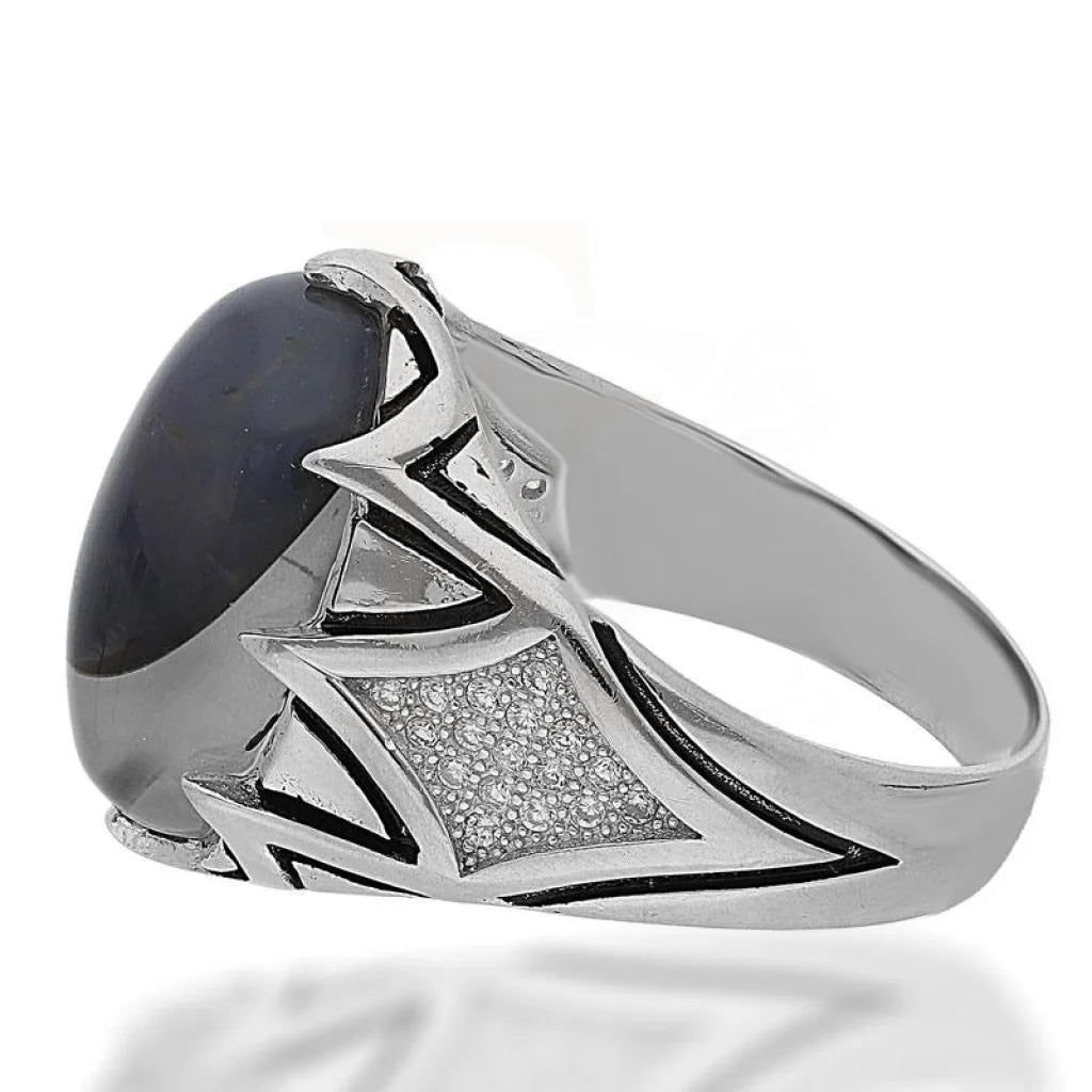 Italian Silver 925 Mens Solitaire Ring - Fkjrnsl2535 Rings