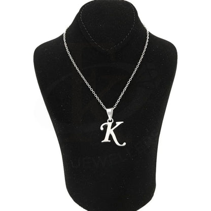 Italian Silver 925 Necklace (Chain With Alphabet Pendant) - Fkjnklsl1998 Letter K / 5.93 Grams