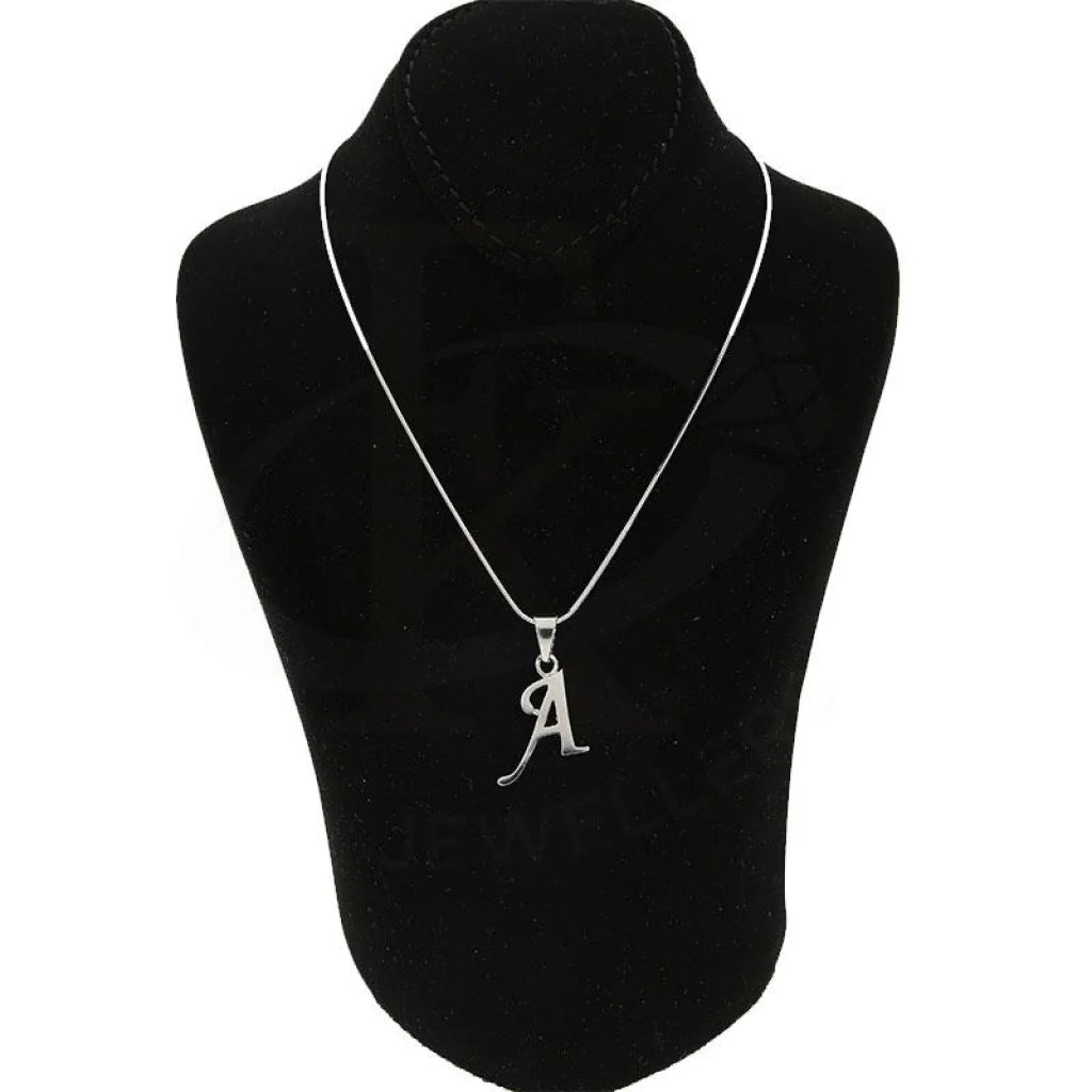 Italian Silver 925 Necklace (Chain With Alphabet Pendant) - Fkjnklsl2050 Necklaces