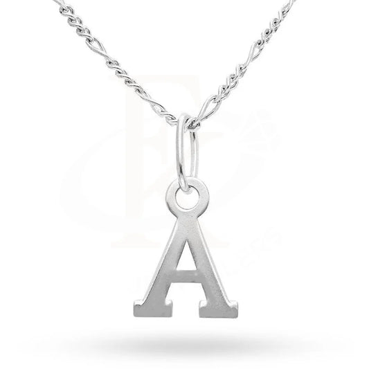 Italian Silver 925 Necklace (Chain With Alphabet Pendant) - Fkjnklsl2094 Necklaces