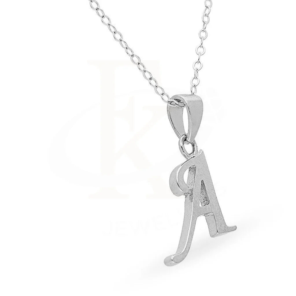 Italian Silver 925 Necklace (Chain With Alphabet Pendant) - Fkjnklsl2097 Necklaces