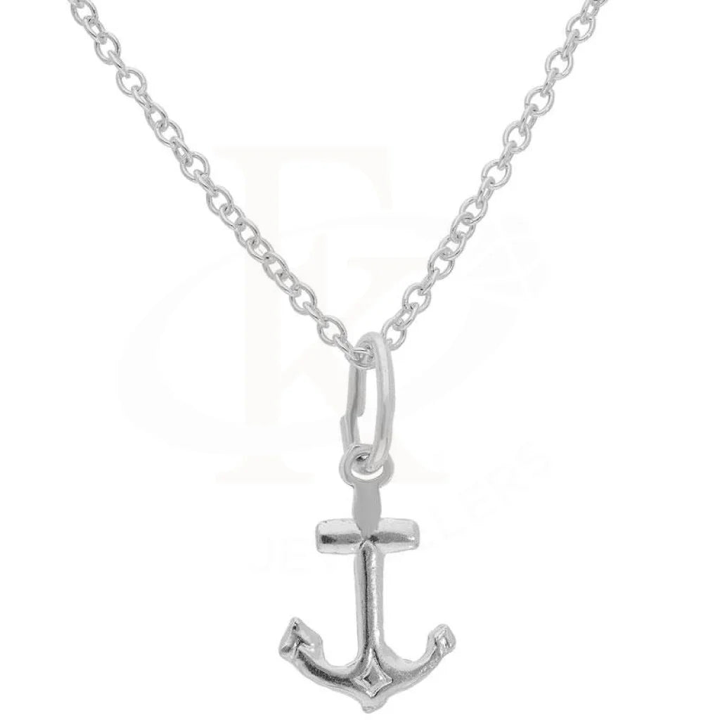 Italian Silver 925 Necklace (Chain With Anchor Pendant) - Fkjnklsl2001 Necklaces