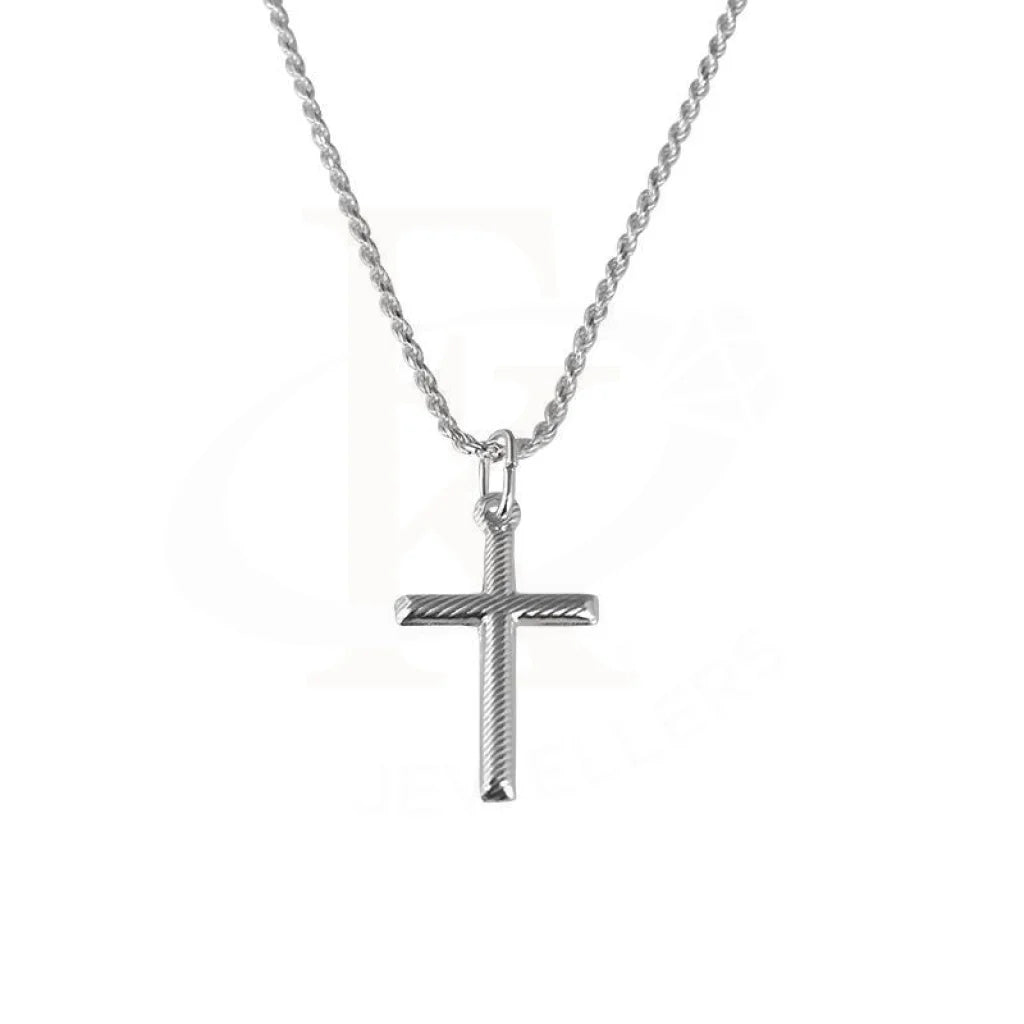 Italian Silver 925 Necklace (Chain With Cross Pendant) - Fkjnkl1693 Necklaces