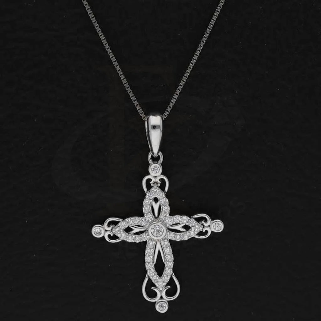 Sterling Silver 925 Necklace (Chain With Cross Pendant) - Fkjnklsl3003 Necklaces