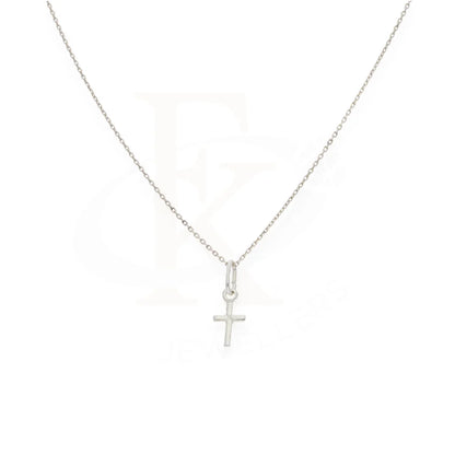 Sterling Silver 925 Necklace (Chain With Cross Shaped Pendant) - Fkjnklsl7984 Necklaces