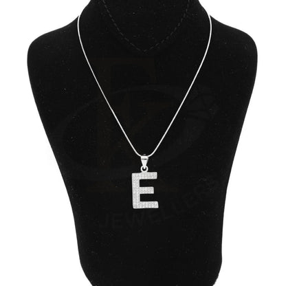 Italian Silver 925 Necklace (Chain With Exquisite Alphabet Pendant) - Fkjnklsl2000 Letter E / 3.51