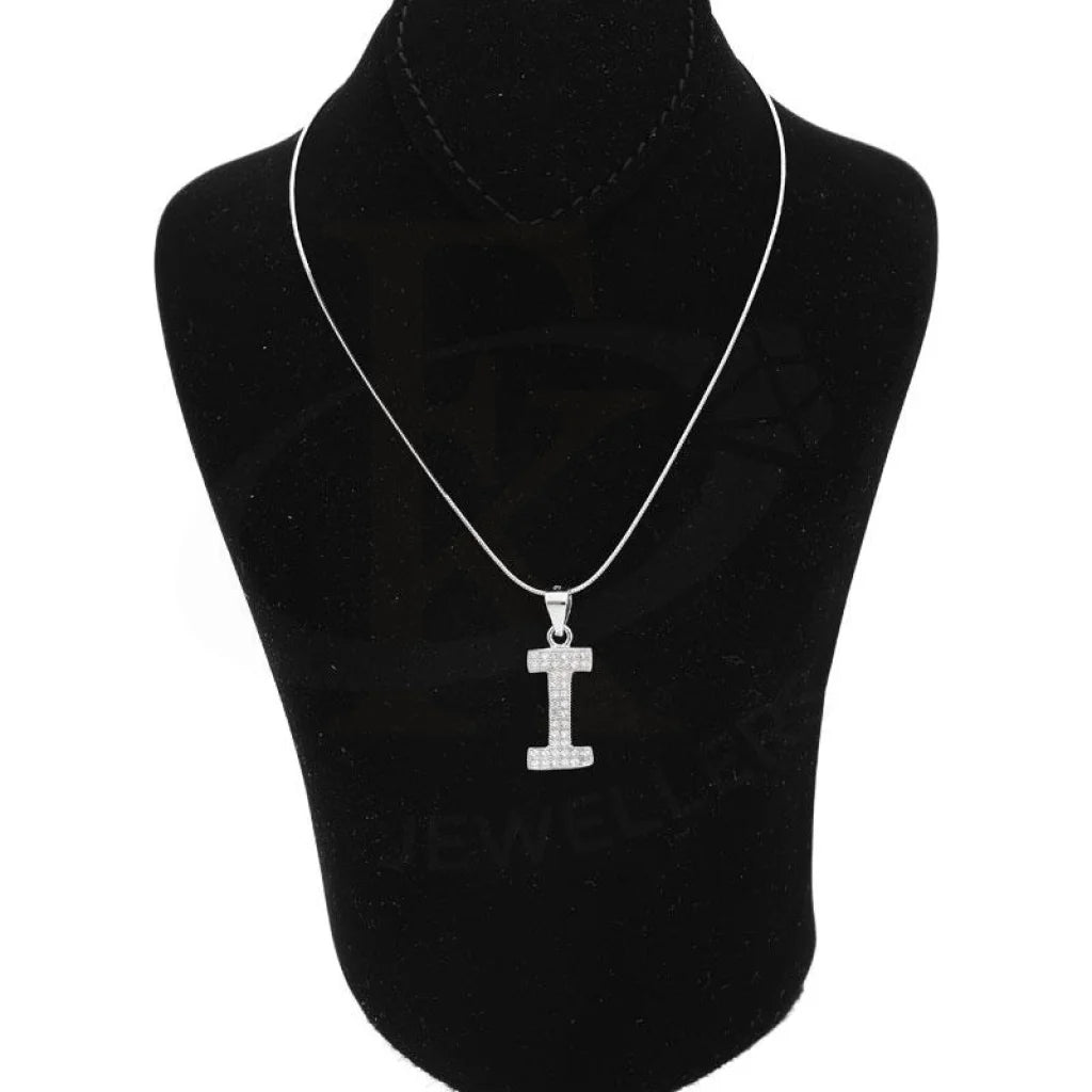 Italian Silver 925 Necklace (Chain With Exquisite Alphabet Pendant) - Fkjnklsl2000 Letter I / 3.09