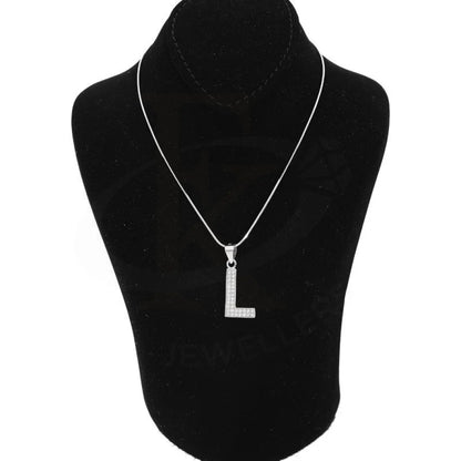 Italian Silver 925 Necklace (Chain With Exquisite Alphabet Pendant) - Fkjnklsl2000 Letter L / 3.09
