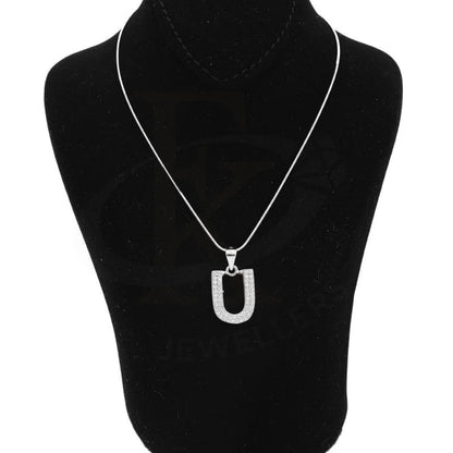 Italian Silver 925 Necklace (Chain With Exquisite Alphabet Pendant) - Fkjnklsl2000 Letter U / 3.33