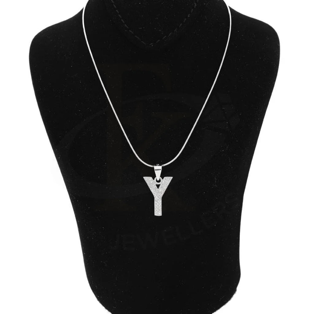 Italian Silver 925 Necklace (Chain With Exquisite Alphabet Pendant) - Fkjnklsl2000 Letter Y / 3.12