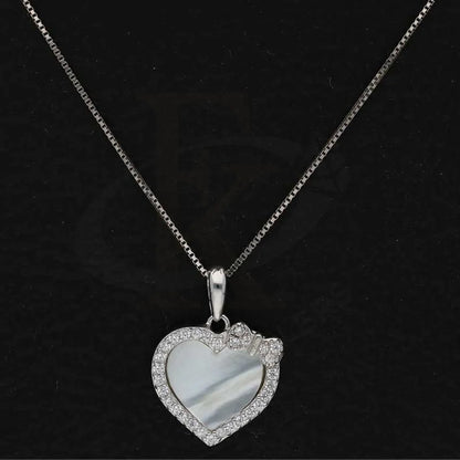 Sterling Silver 925 Necklace (Chain With Heart With Knot Pendant) - Fkjnklsl2980 Necklaces