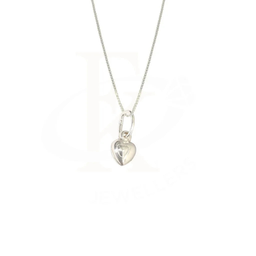 Italian Silver 925 Necklace (Chain With Heart Pendant) - Fkjnkl1780 Necklaces