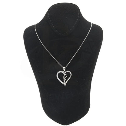 Italian Silver 925 Necklace (Chain With Heart Pendant) - Fkjnklsl2157 Necklaces