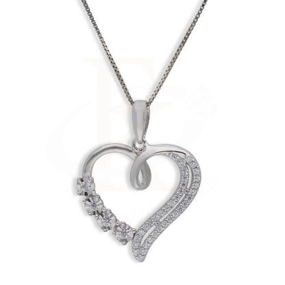 Sterling Silver 925 Necklace (Chain With Heart Pendant) - Fkjnklsl2997 Necklaces