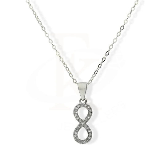 Sterling Silver 925 Necklace (Chain With Infinity Pendant) - Fkjnklsl3060 Necklaces