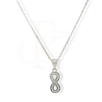 Sterling Silver 925 Necklace (Chain With Infinity Pendant) - Fkjnklsl3064 Necklaces