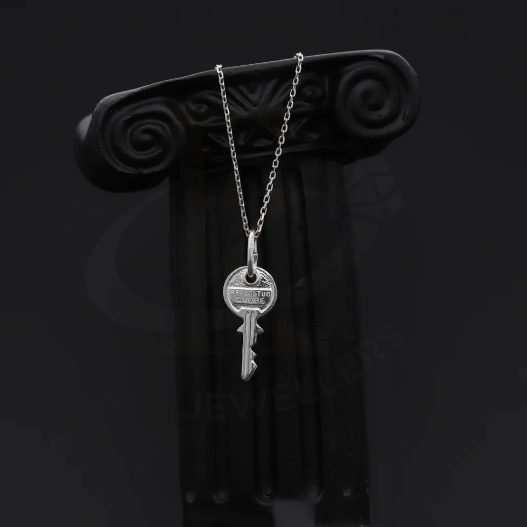 Sterling Silver 925 Necklace (Chain With Key Shaped Pendant) - Fkjnklsl7980 Necklaces