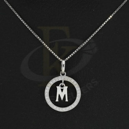 Italian Silver 925 Necklace (Chain With Round Shaped Alphabet Pendant) - Fkjnklsl2277 Necklaces