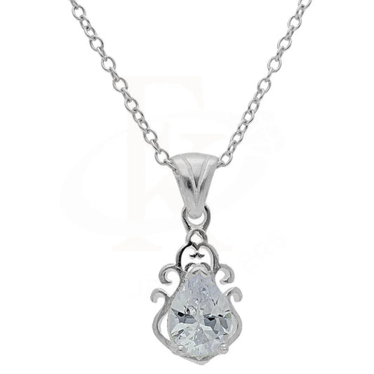 Sterling Silver 925 Necklace (Chain With Solitaire Pendant) - Fkjnklsl3059 Necklaces