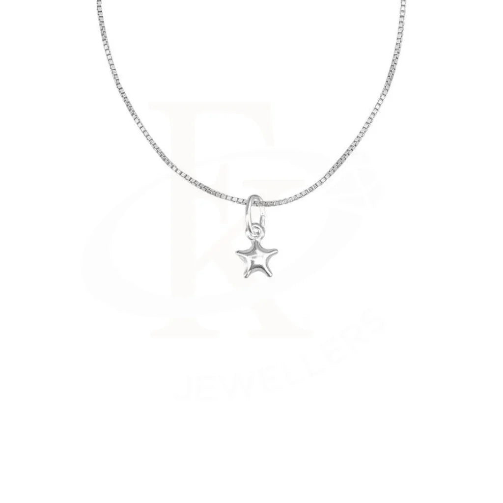 Italian Silver 925 Necklace (Chain With Star Pendant) - Fkjnkl1778 Necklaces