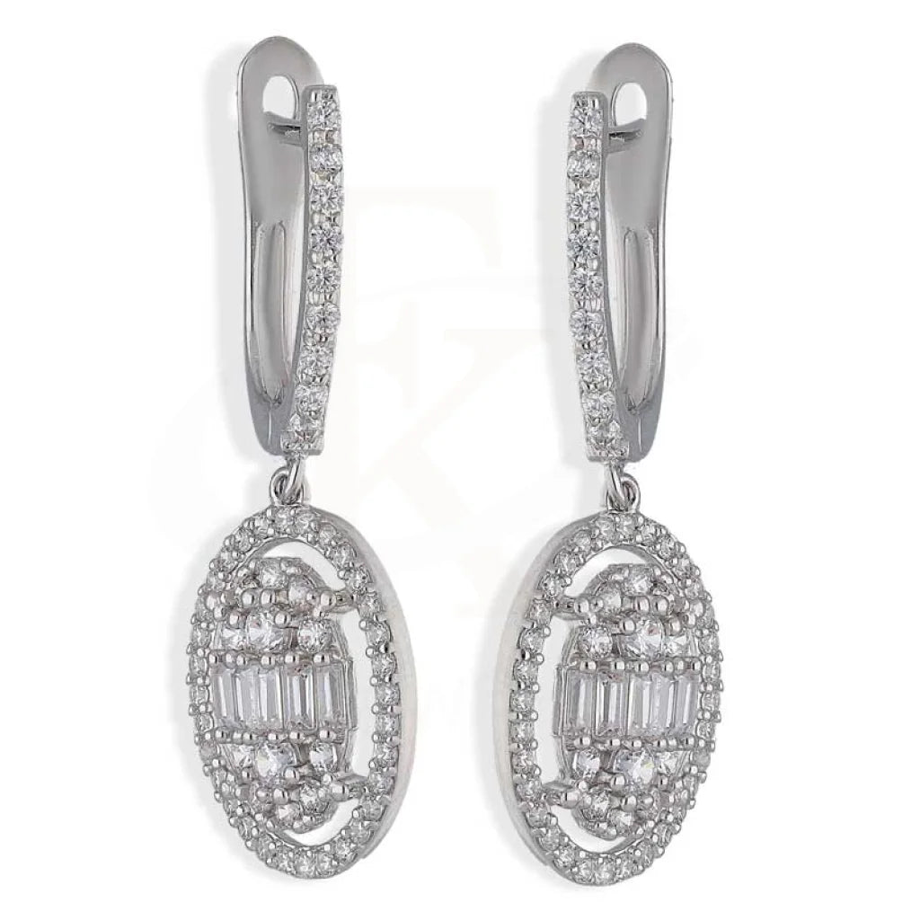 Sterling Silver 925 Oval Shaped Pendant Set (Necklace Earrings And Ring) - Fkjnklstsl2369 Sets