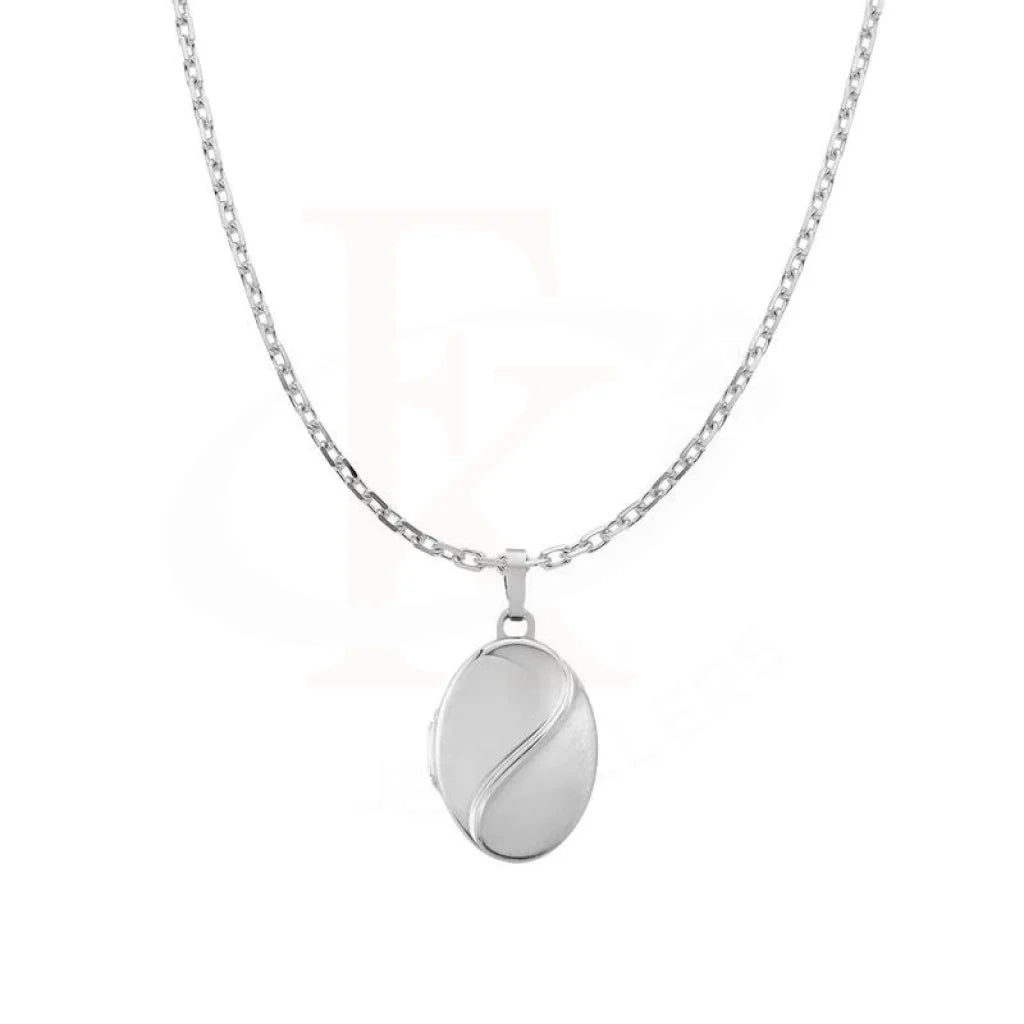 Italian Silver 925 Oval Shaped Picture Necklace - Fkjnkl1962 Necklaces