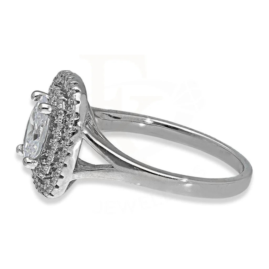 Italian Silver 925 Oval Solitaire Ring - Fkjrnsl3002 Rings