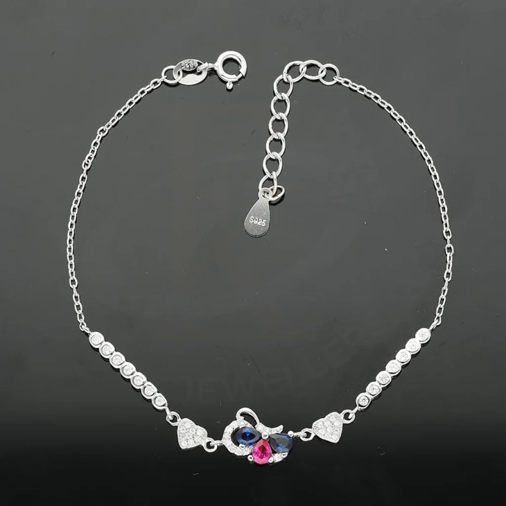 Italian Silver 925 Pear And Heart Bracelet - Fkjbrlsl2331 Bracelets