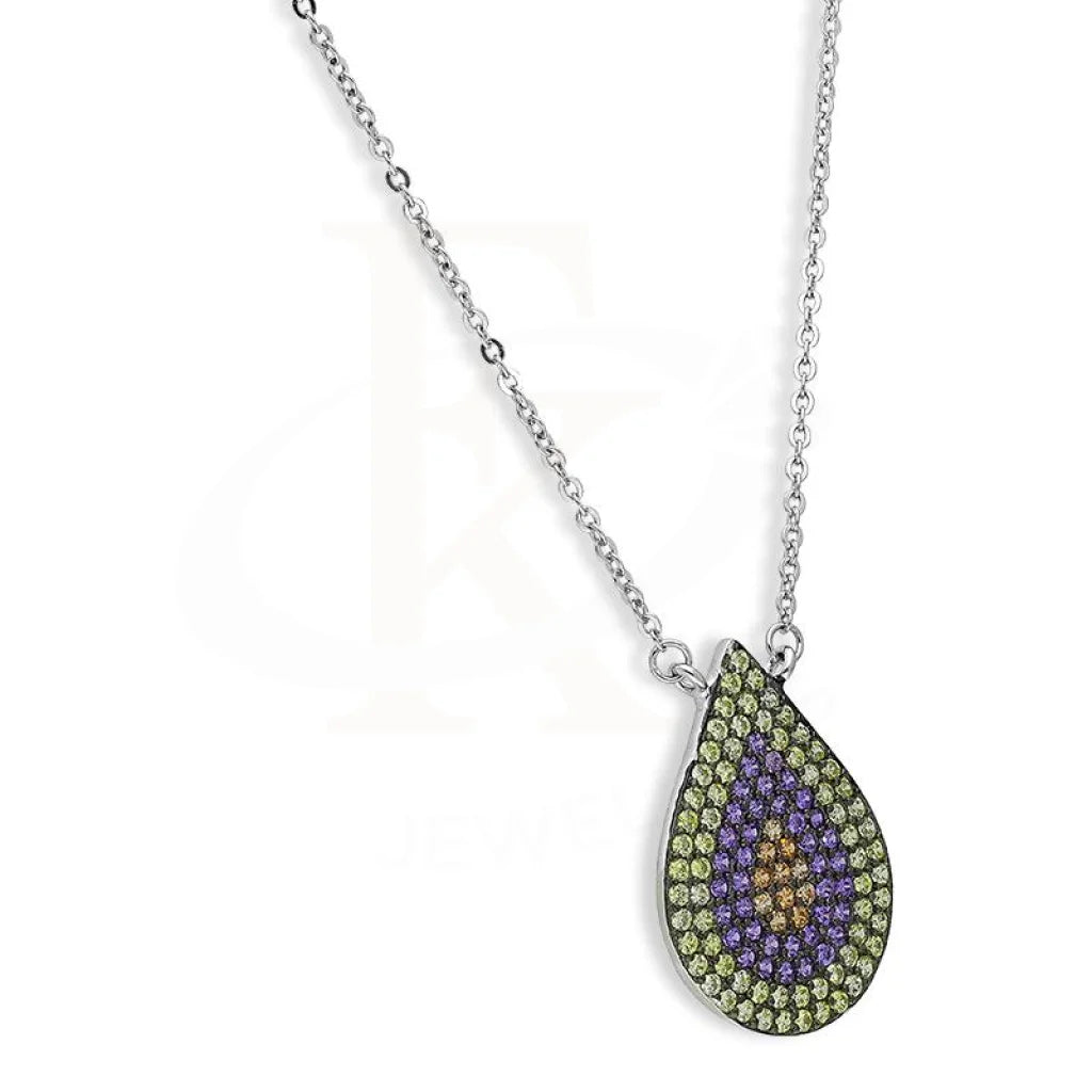 Italian Silver 925 Pear Necklace - Fkjnklsl2621 Necklaces