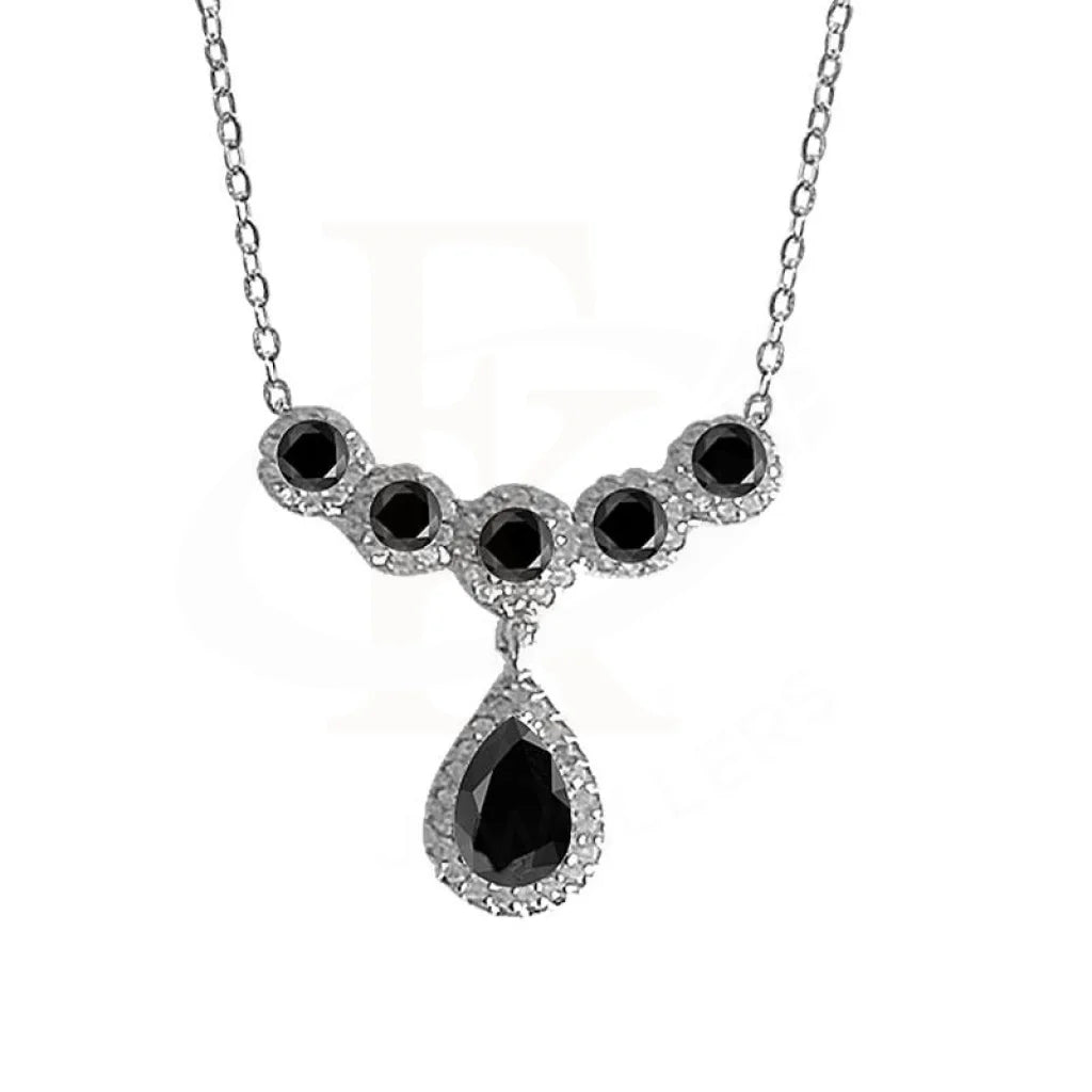 Italian Silver 925 Pear Pendant Set (Necklace Earrings And Ring) - Fkjnklst2054 Sets