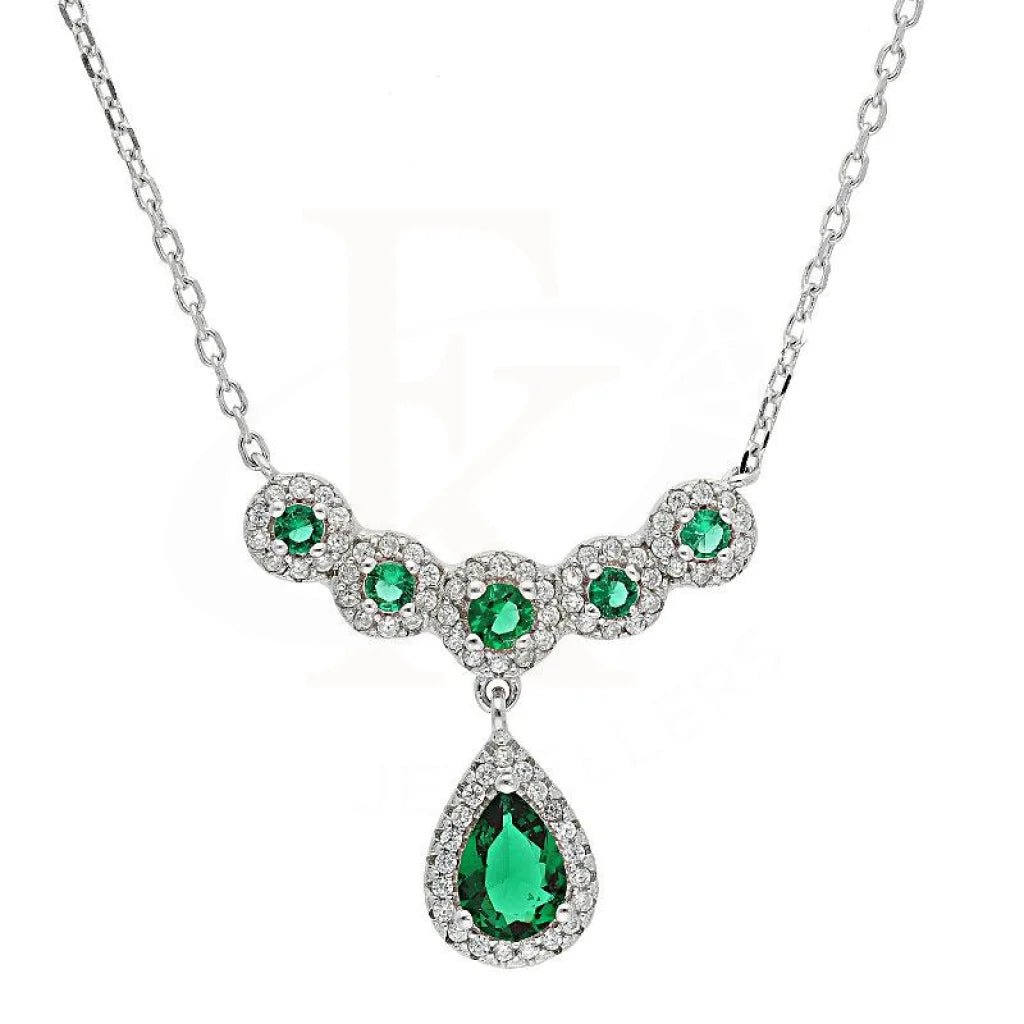 Italian Silver 925 Pear Pendant Set (Necklace Earrings And Ring) - Fkjnklstsl2082 Sets