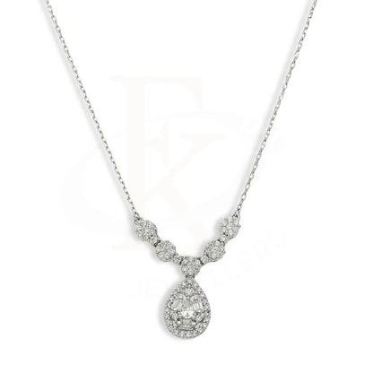 Sterling Silver 925 Pear Shaped Necklace - Fkjnklsl3102 Necklaces