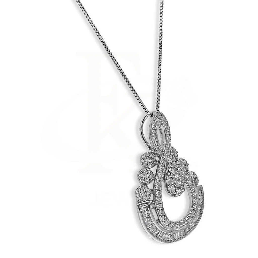 Italian Silver 925 Pear Shaped Pendant Set (Necklace Earrings And Ring) - Fkjnklstsl2284 Sets