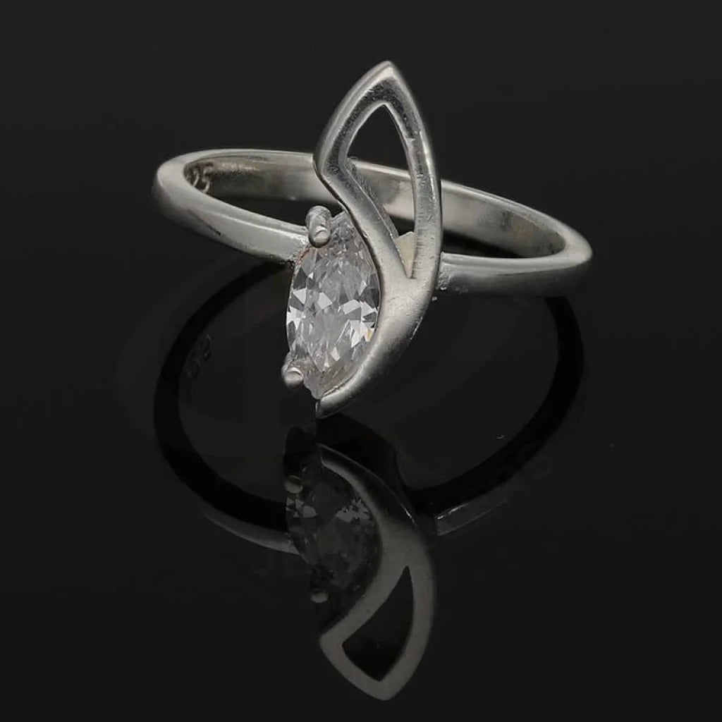 Sterling Silver 925 Pear Solitaire Ring - Fkjrnsl2793 Rings