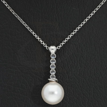 Italian Silver 925 Pearl Necklace - Fkjnklsl2259 Necklaces