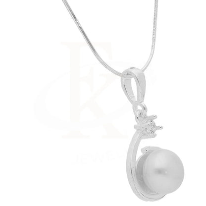 Italian Silver 925 Pearl Pendant Set (Necklace Earrings And Ring) - Fkjnklst2015 Sets