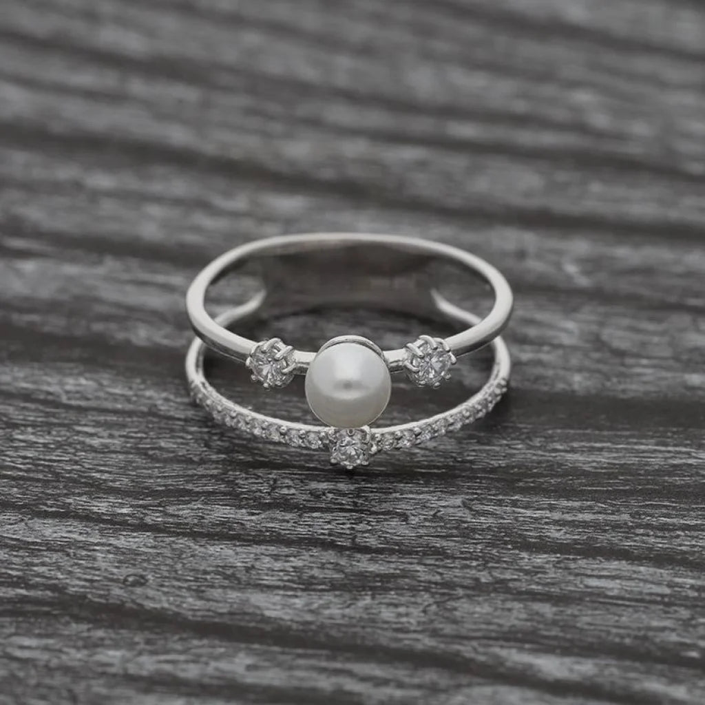 Sterling Silver 925 Pearl Ring - Fkjrnsl3637 Rings