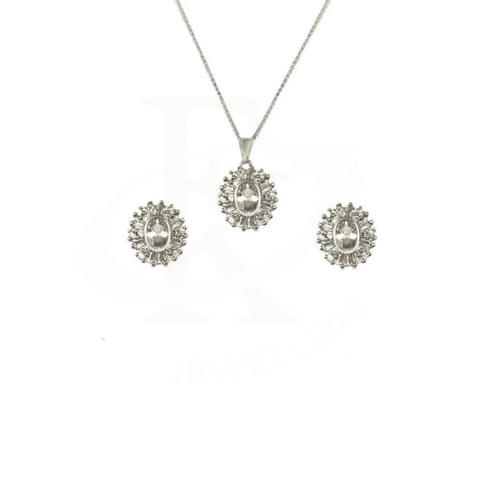 Italian Silver 925 Pendant Set (Necklace And Earrings) - Fkjnklst1769 Sets