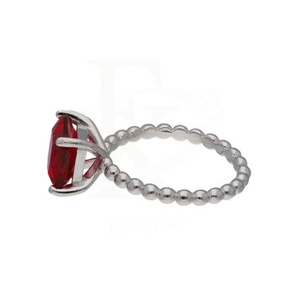 Italian Silver 925 Red Solitaire Ring - Fkjrnsl3494 Rings