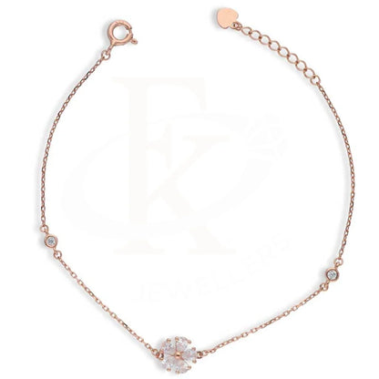 Sterling Silver 925 Rose Gold Plated Flower Bracelet - Fkjbrlsl2813 Bracelets