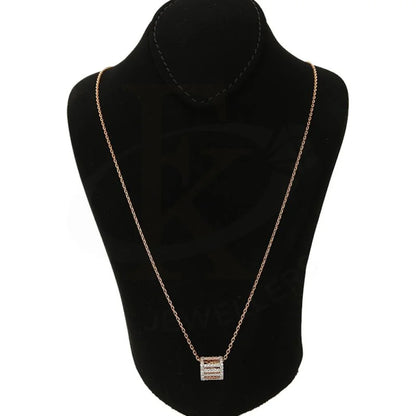 Italian Silver 925 Rose Gold Plated Necklace - Fkjnklsl2660 Necklaces