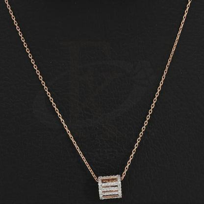 Italian Silver 925 Rose Gold Plated Necklace - Fkjnklsl2660 Necklaces