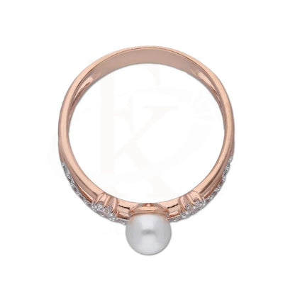 Sterling Silver 925 Rose Gold Plated Pearl Ring - Fkjrnsl3638 Rings