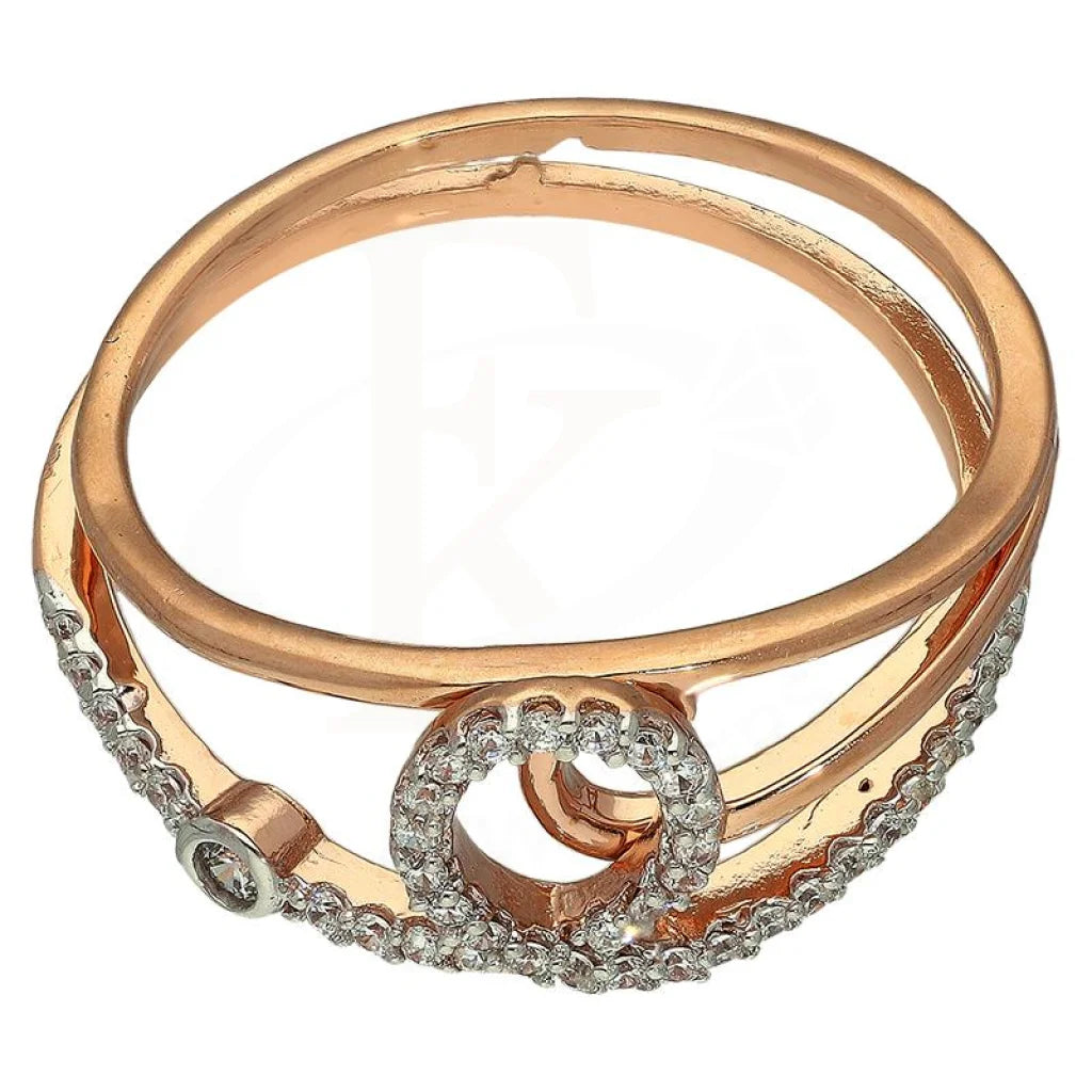 Italian Silver 925 Rose Gold Plated Ring - Fkjrnsl2969 Rings